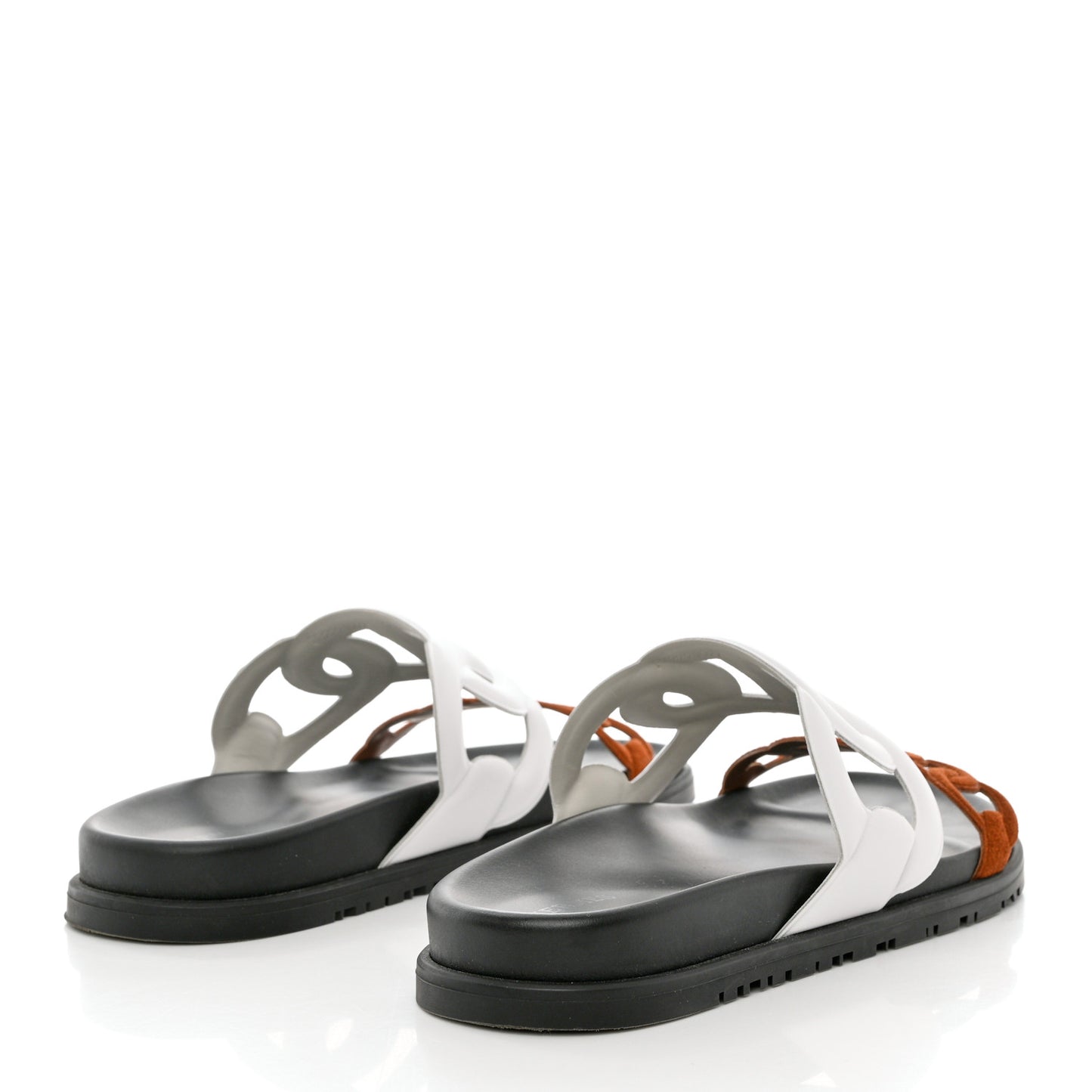 Suede Goatskin Nappa Extra Sandals 38 White Gold