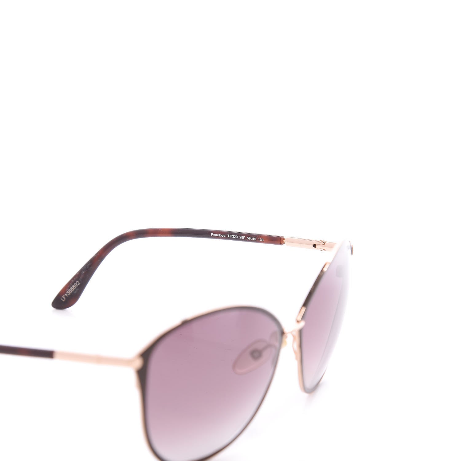 Tom Ford Penelope Vintage Round Sunglasses TF320 Brown 5 of 9