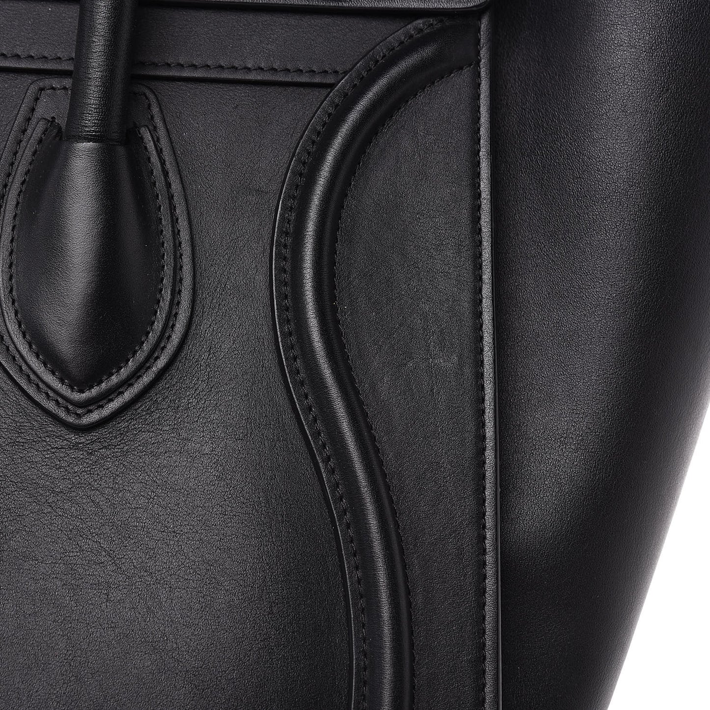 Smooth Calfskin Micro Luggage Black