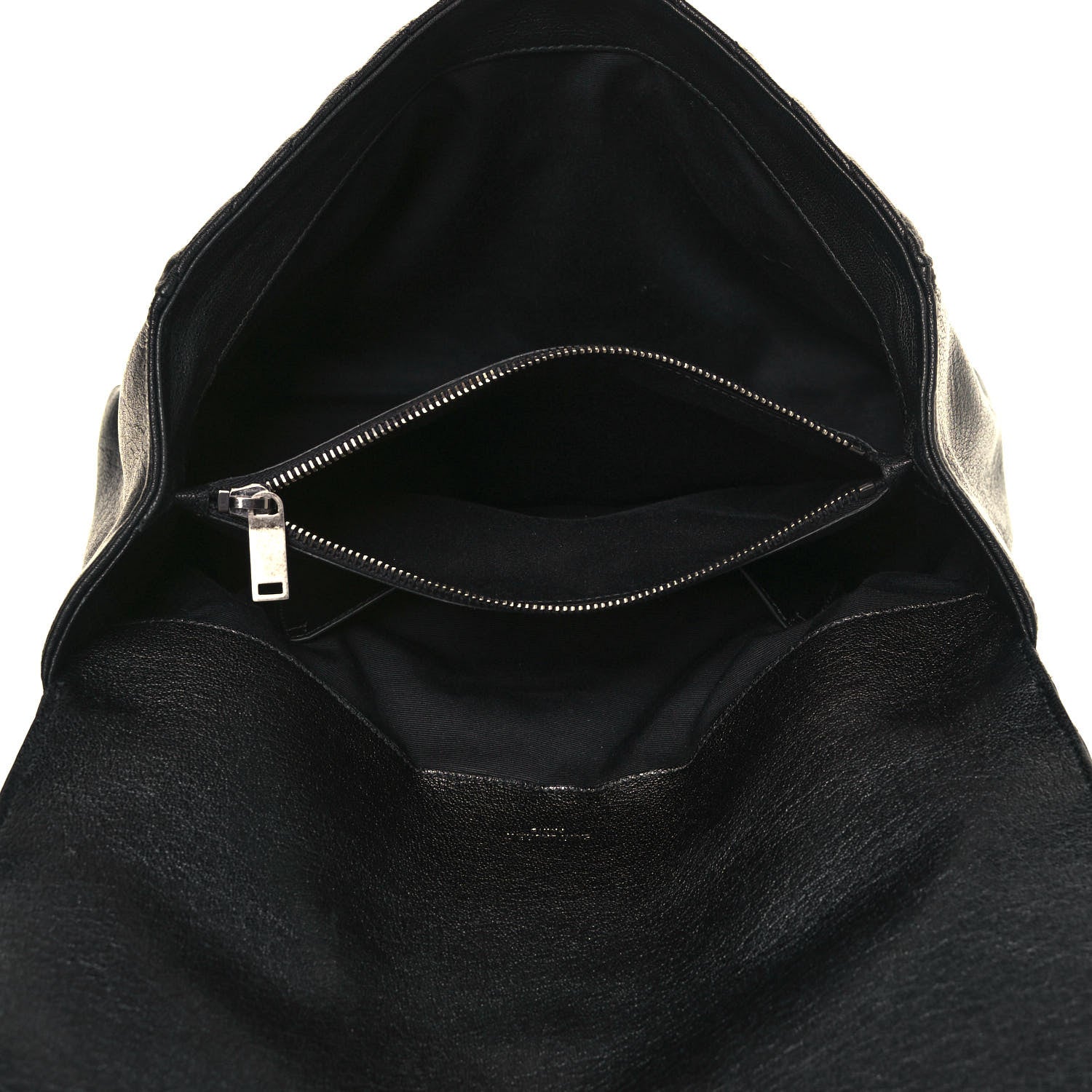 Saint Laurent Sheepskin Matelasse Chevron Monogram Large College Satchel Black 5 of 12