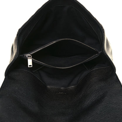 Saint Laurent Sheepskin Matelasse Chevron Monogram Large College Satchel Black 5 of 12