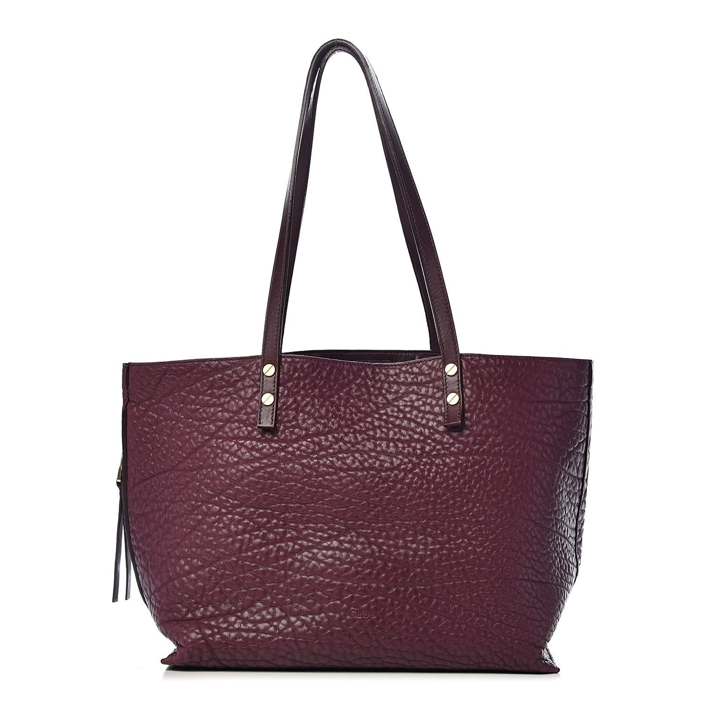 Calfskin Dilan East West Tote Wild Purple