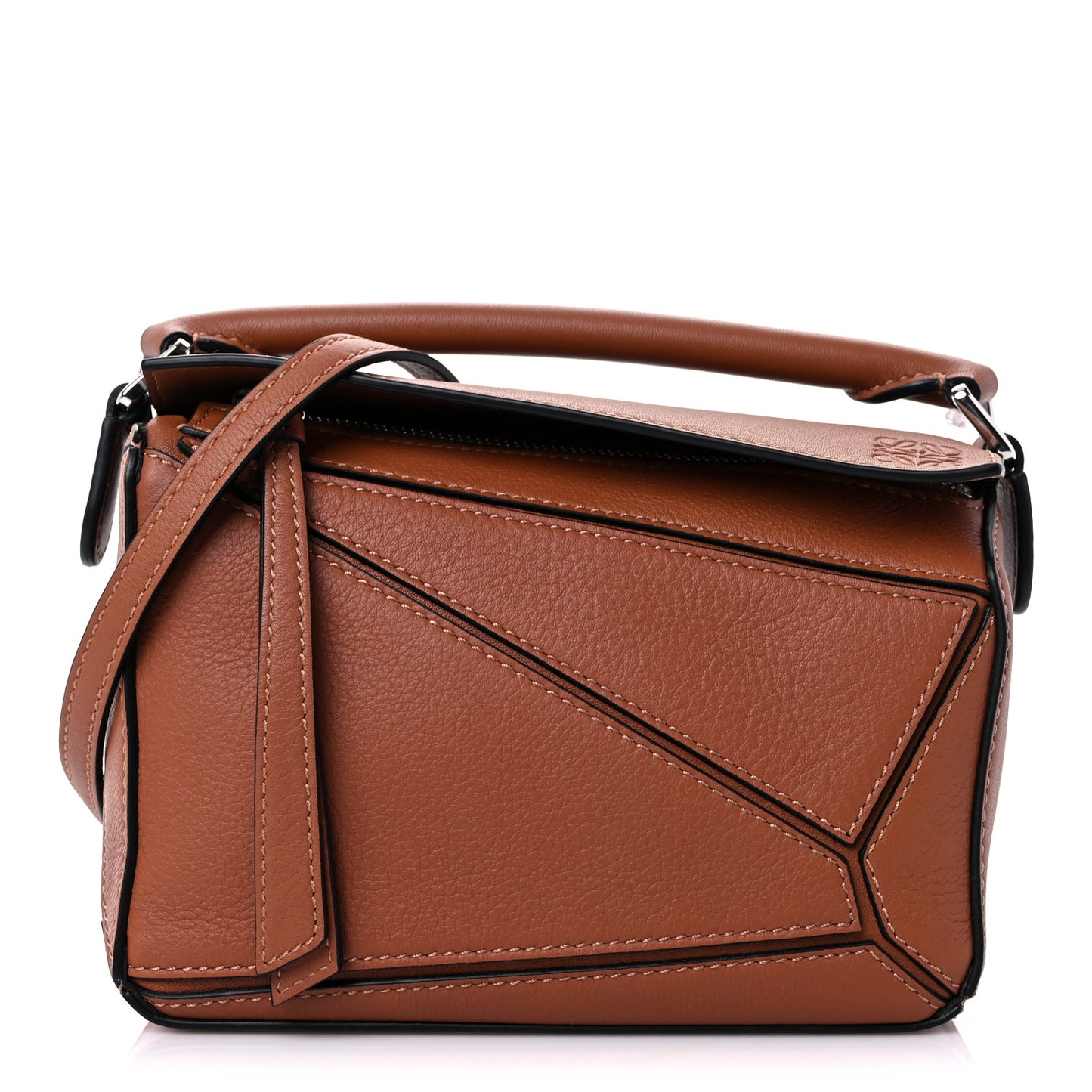 Calfskin Mini Puzzle Bag Tan
