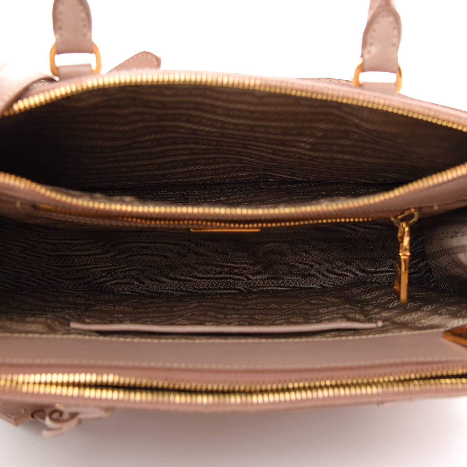 Prada Saffiano Small Galleria Double Zip Tote Cammeo 5 of 10