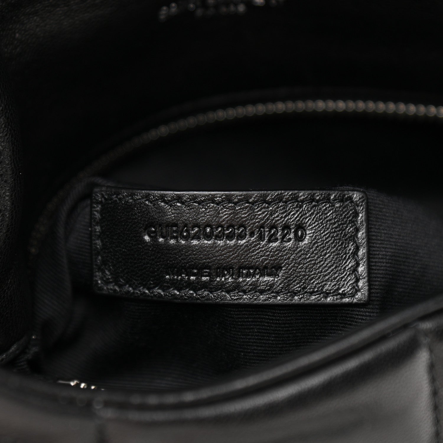 Saint Laurent Lambskin Quilted Toy Loulou Puffer Monogram Chain Satchel Black 8 of 16