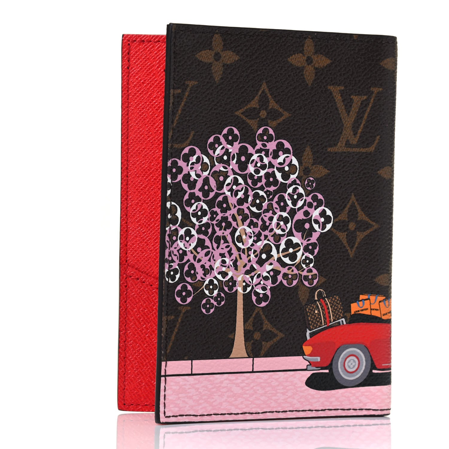 Louis Vuitton Monogram 2019 Christmas Animation Passport Cover Rouge 2 of 4