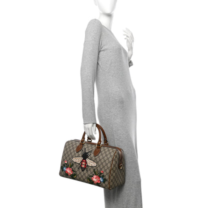 Gucci GG Supreme Monogram Bee Embroidered Medium Boston Beige Tuscany 2 of 10