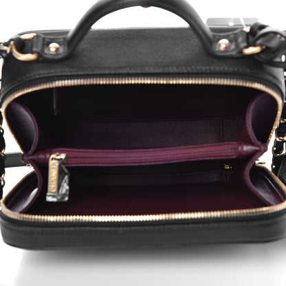 Chanel Caviar Quilted Medium CC Filigree Vanity Case Black 7 of 8