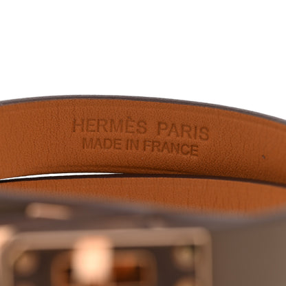 Hermes Swift Mini Kelly Double Tour Bracelet T1 Etoupe 4 of 6