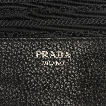 Prada Vitello Daino Tote Black 6 of 10