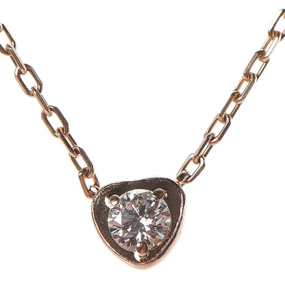 Cartier 18K Pink Gold Diamond D'Amour Heart Pendant Necklace 4 of 6