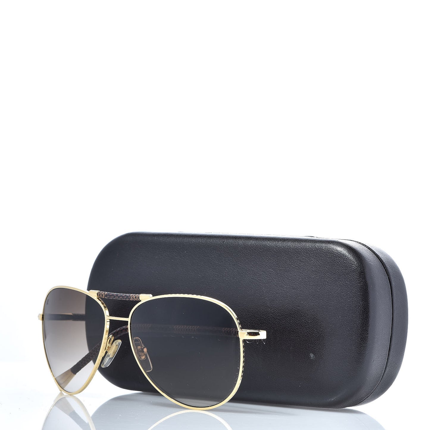 Damier Ebene Conspiration Pilote Aviator Sunglasses Z0202U Gold