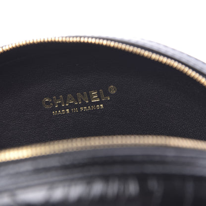 Chanel Lambskin Embroidered Chevron Quilted La Pausa Tassel Clutch Black 6 of 10