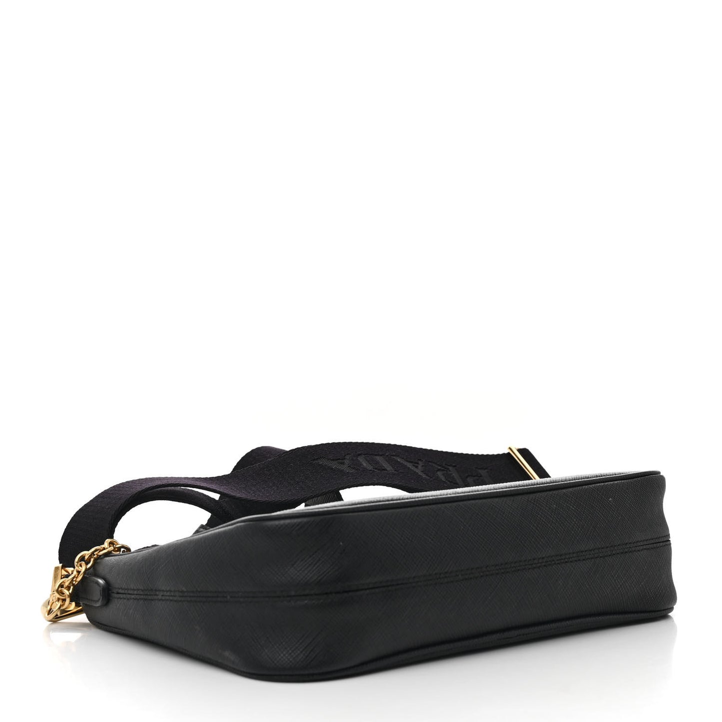 Saffiano Lux Re-Edition 2005 Shoulder Bag Black