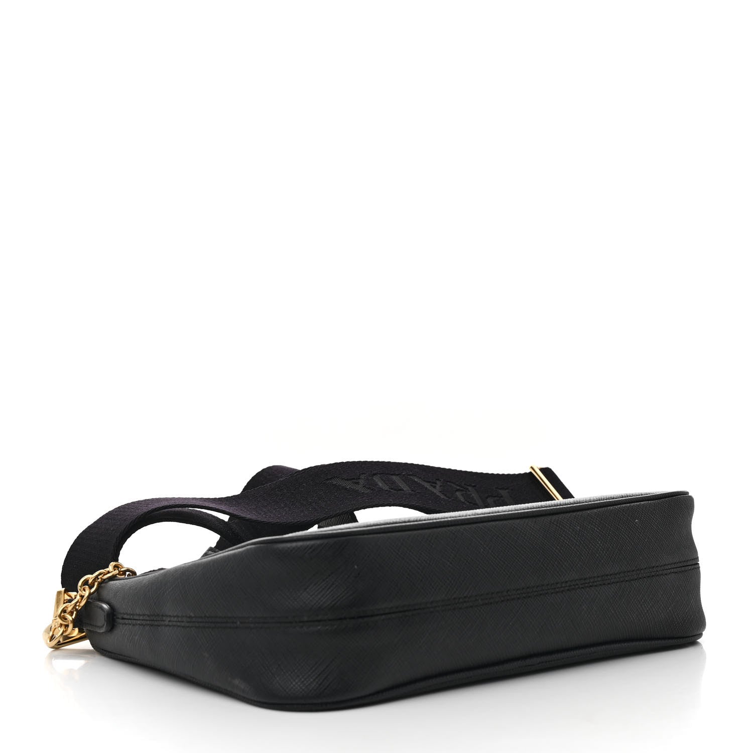 Prada Saffiano Lux Re-Edition 2005 Shoulder Bag Black 4 of 14