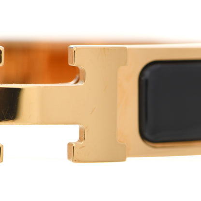 Hermes Enamel Narrow Clic Clac H Bracelet GM Black 5 of 6
