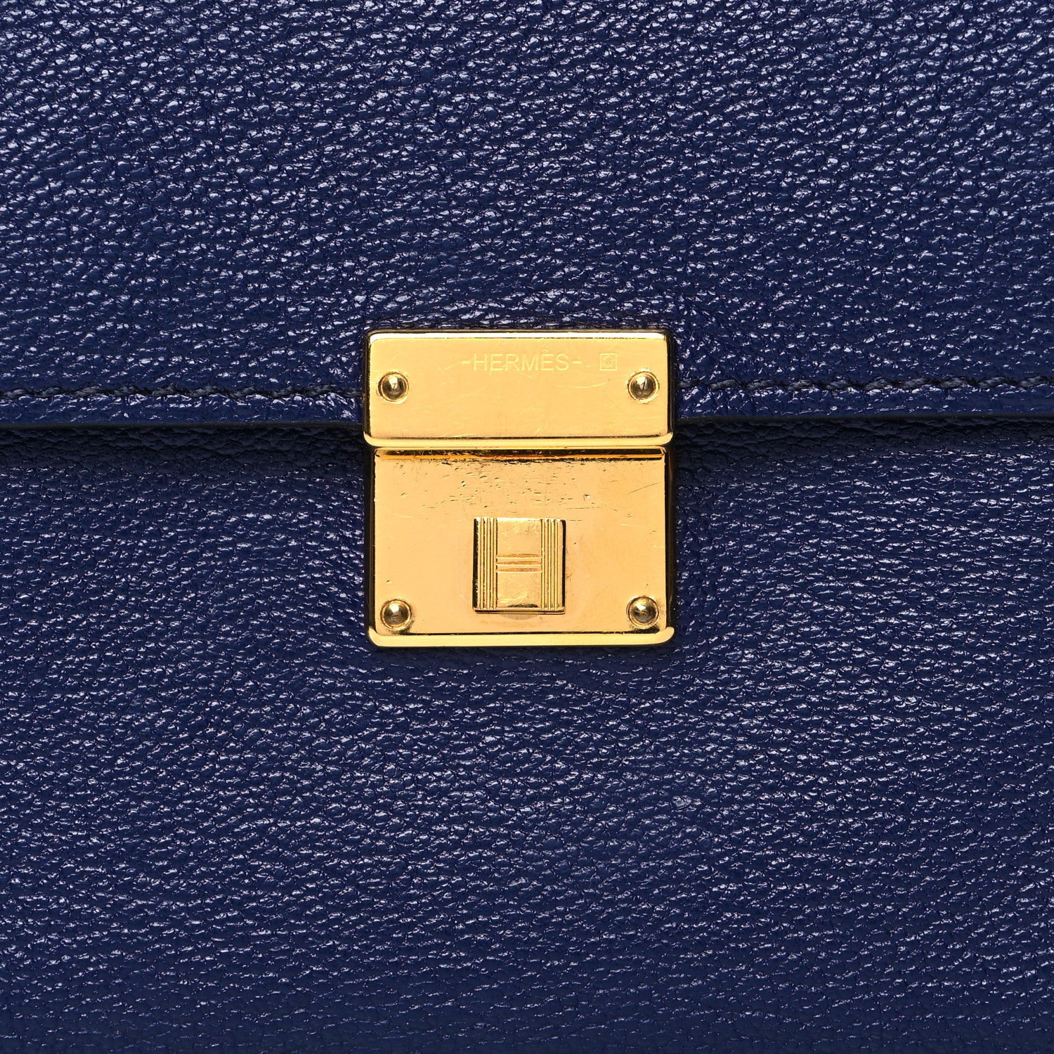 Hermes Chevre Mysore Mini Clic Card Holder Bleu Nuit 8 of 11