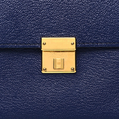 Hermes Chevre Mysore Mini Clic Card Holder Bleu Nuit 8 of 11