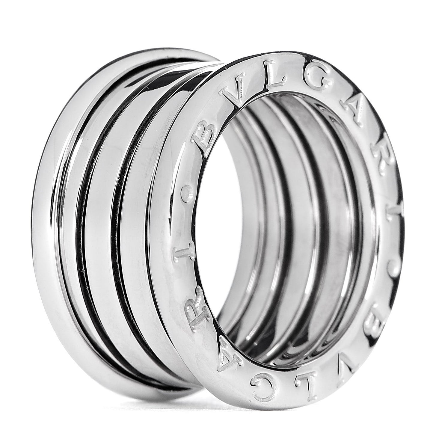 18K White Gold B.Zero1 Four-Band Ring 48 4.5
