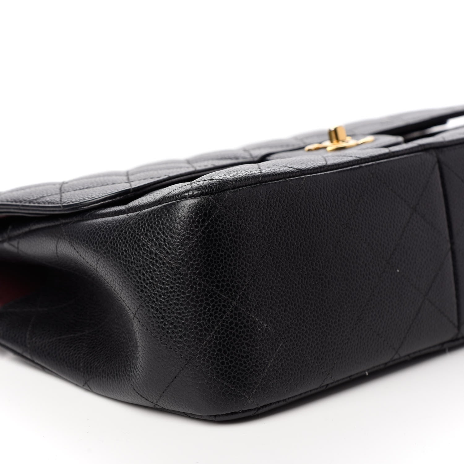 Chanel Caviar Quilted Jumbo Double Flap Black 8 of 9