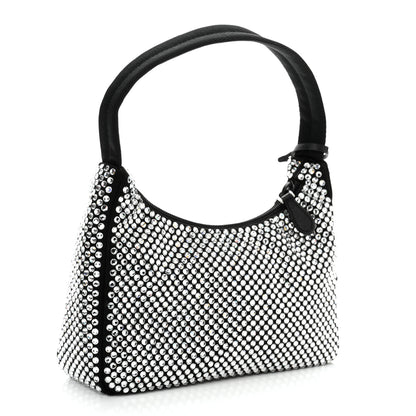 Prada Satin Crystal Mini Re-Edition 2000 Bag Cristal 3 of 10