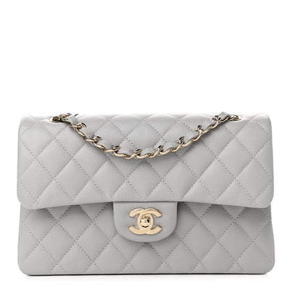 Chanel Caviar Quilted Small Double Flap Grey 1 of 11