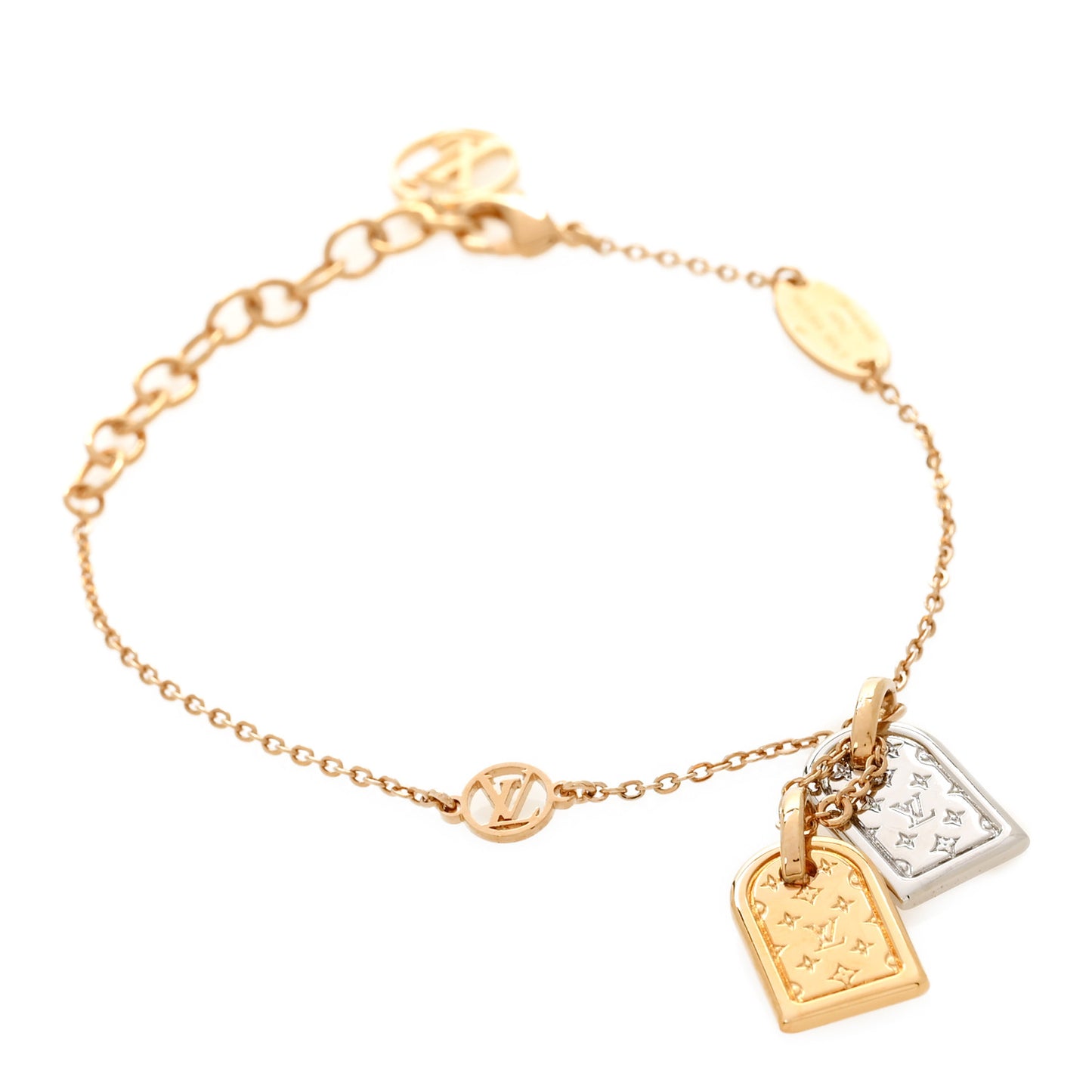 Brass Nanogram Bracelet Silver Gold