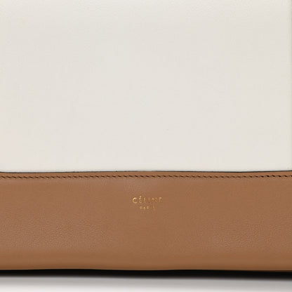 Celine Shiny Smooth Calfskin Medium Frame Shoulder Bag Tan Optic White 9 of 11