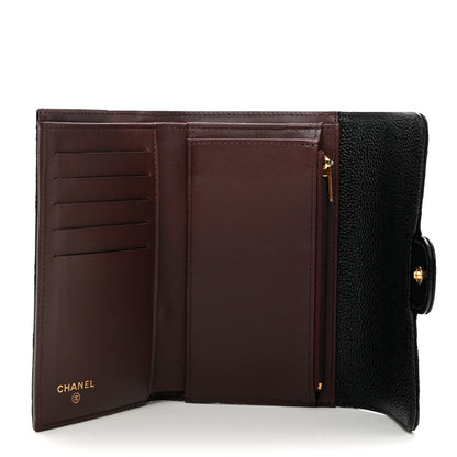 Chanel Caviar Quilted Medium Flap Wallet Black 5 of 8
