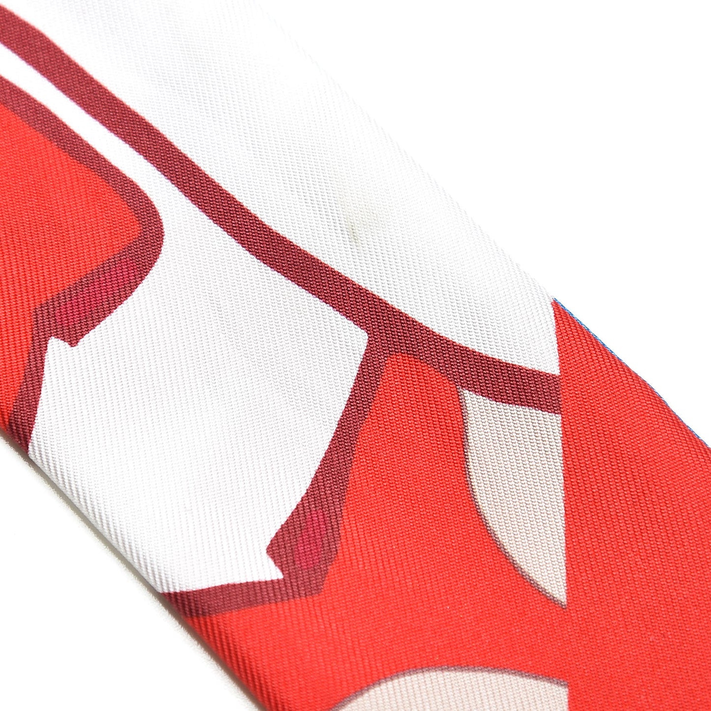Silk Graff Graffiti Twilly Rouge Piment White Cobalt