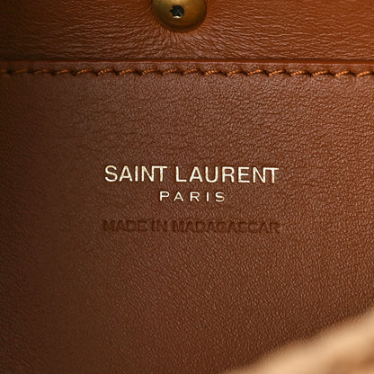 Saint Laurent Raffia Calfskin Mini Manon Natural Brick 6 of 9