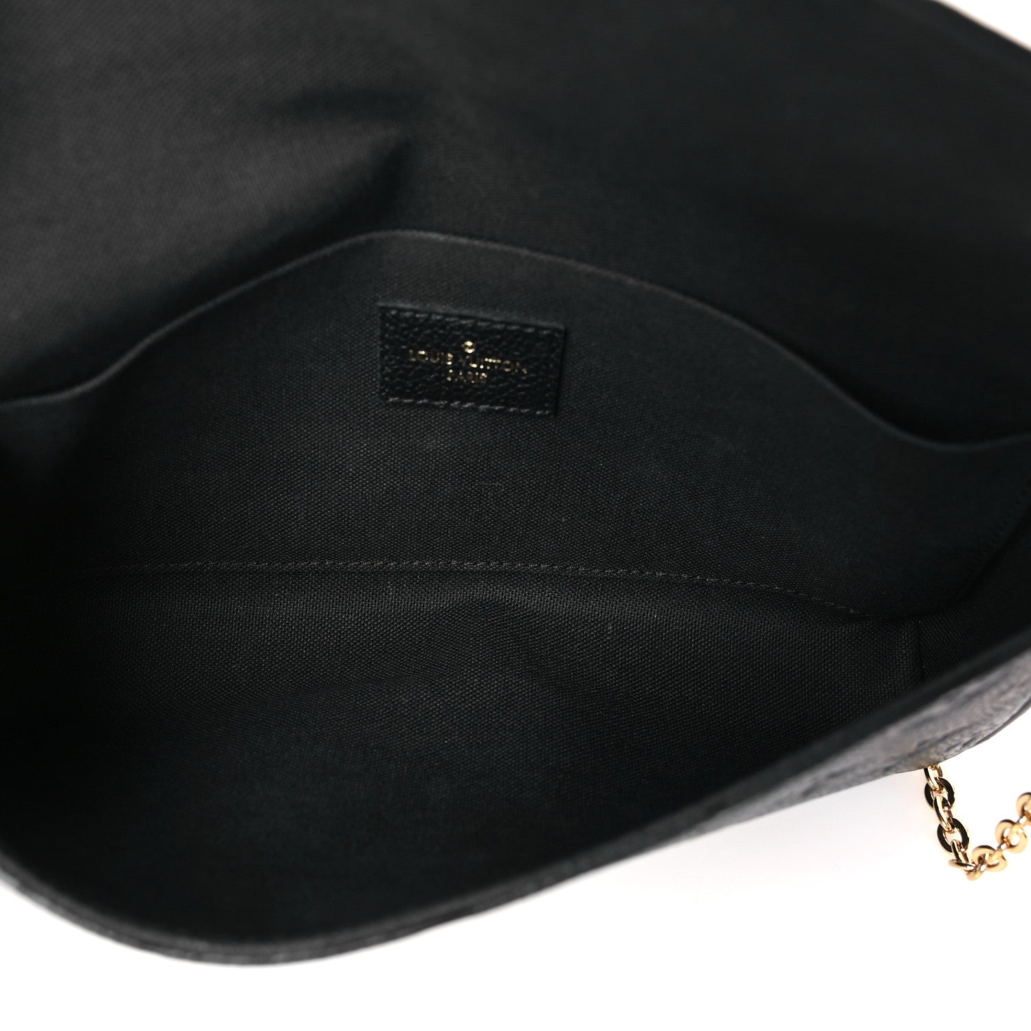 Louis Vuitton Empreinte Pochette Felicie Chain Wallet Black 5 of 9