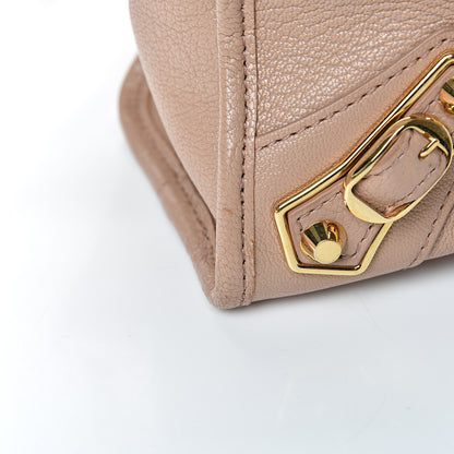Balenciaga Chevre Gold Metallic Edge Hardware S City Rose Des Sables 12 of 14