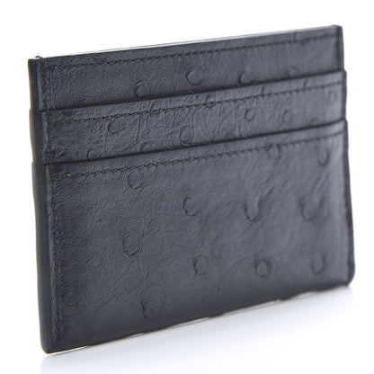 Louis Vuitton Ostrich Double Card Holder Black 3 of 8