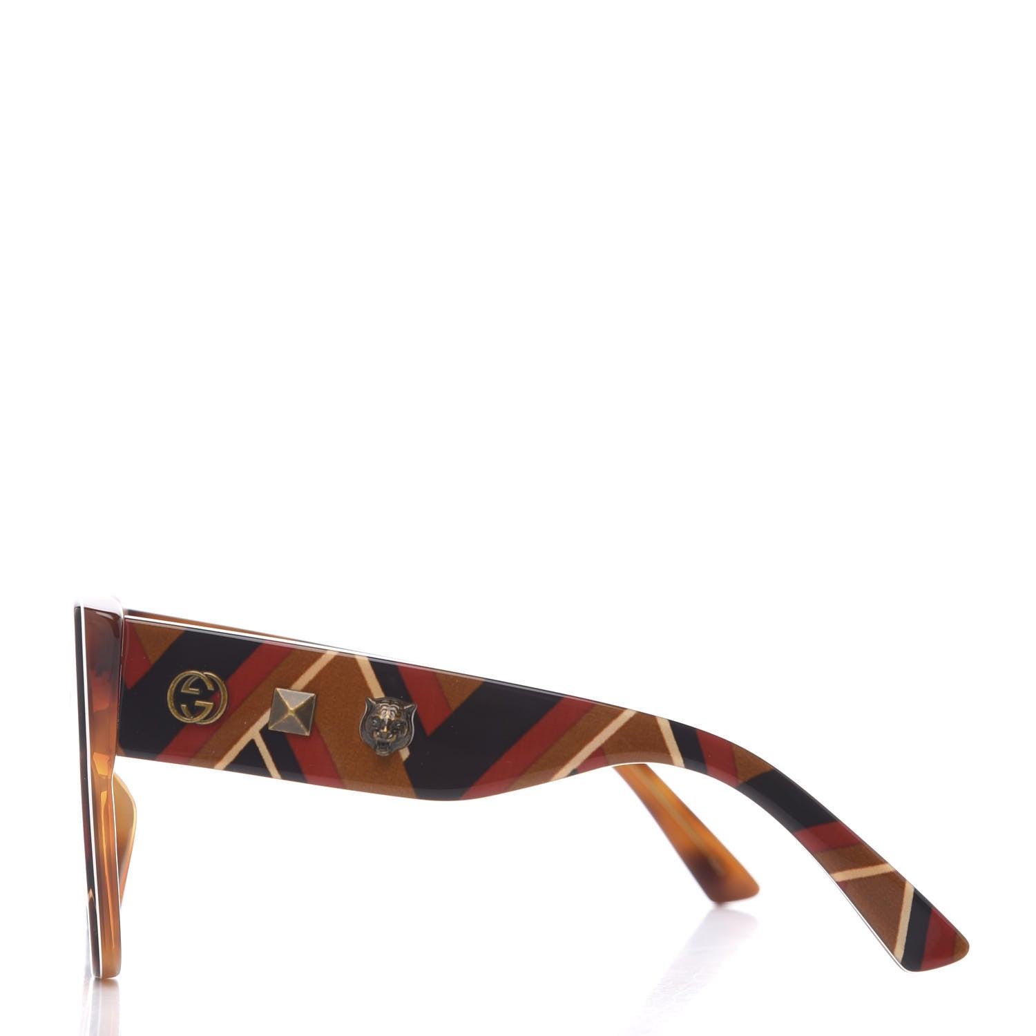 Gucci Acetate Square Frame Sunglasses GG0059S Multicolor 2 of 8