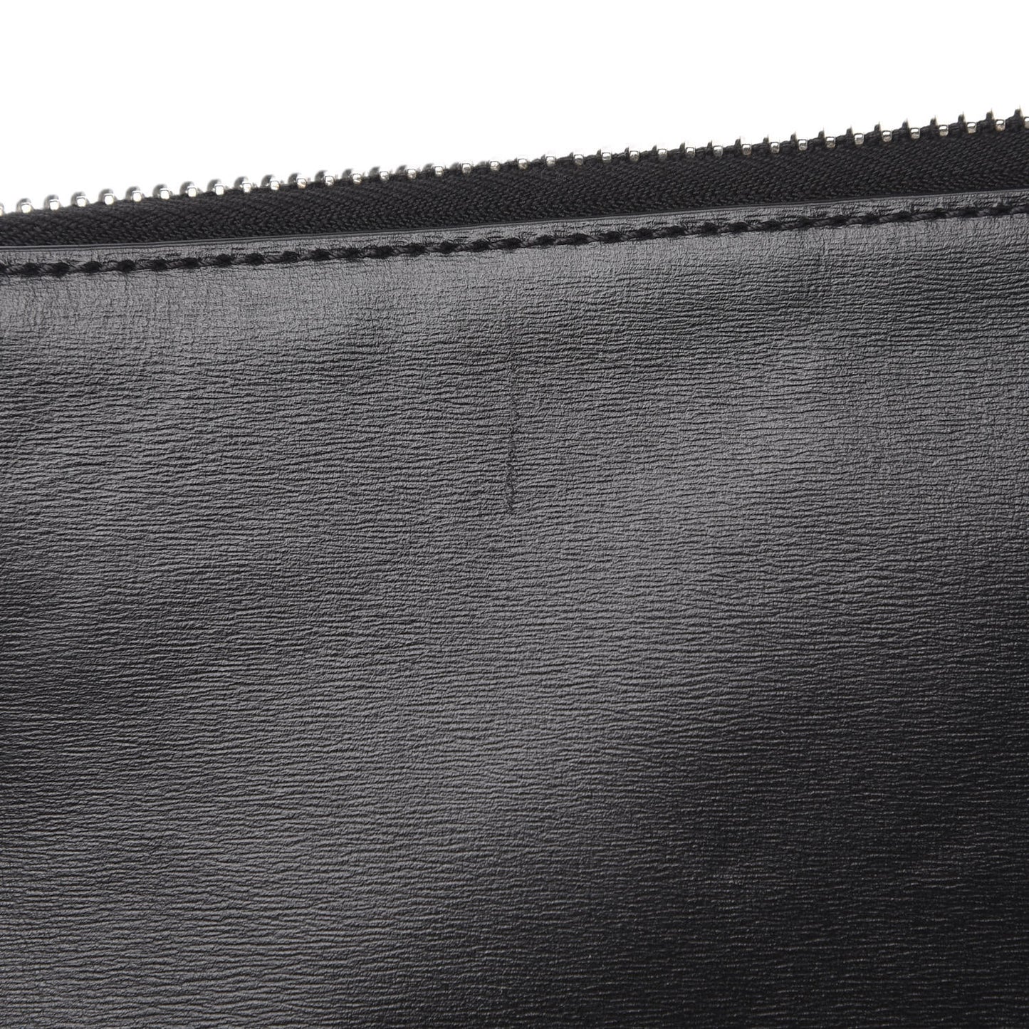 Grained Calfskin Scout Clutch Black