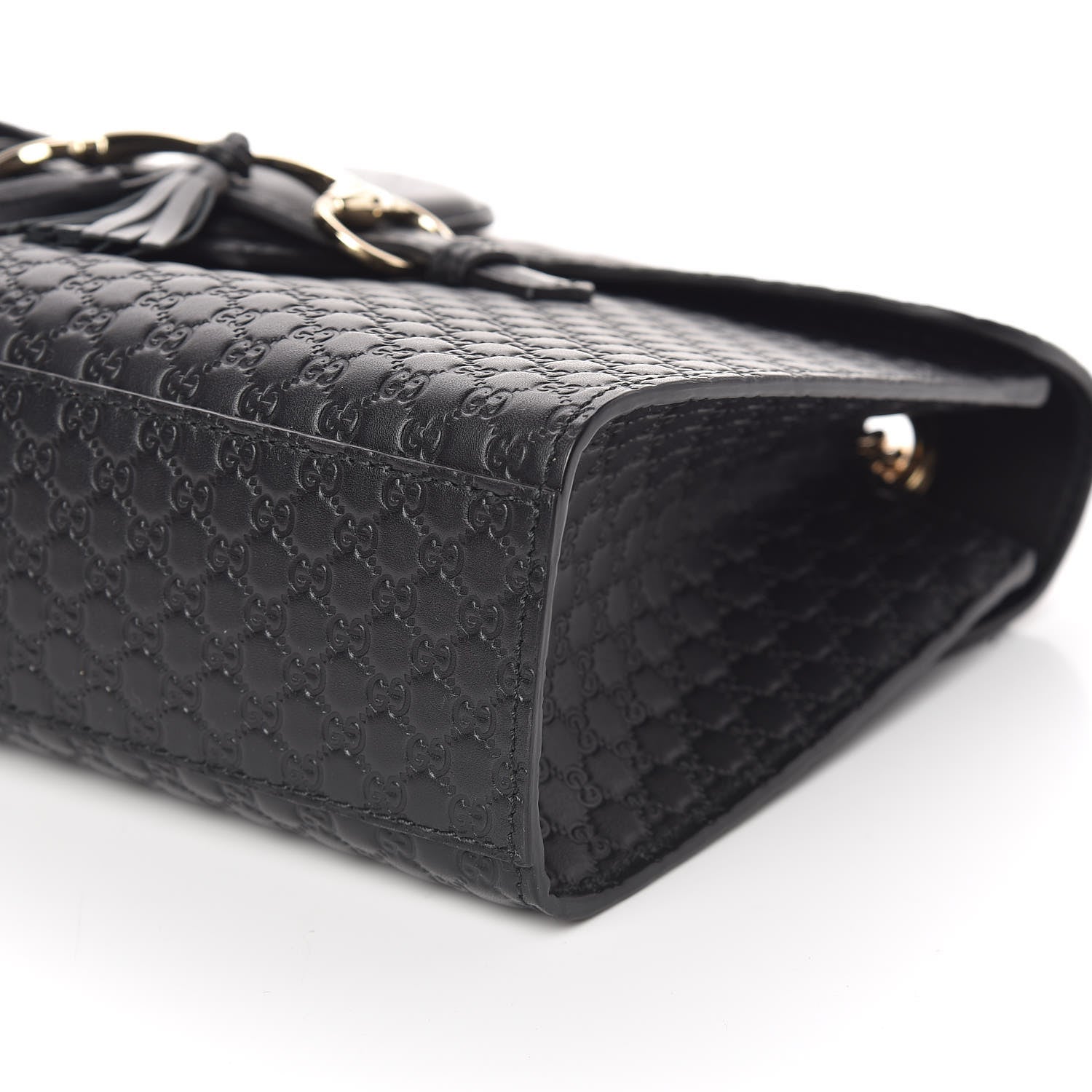 Gucci Microguccissima Medium Emily Chain Shoulder Bag Black 9 of 9