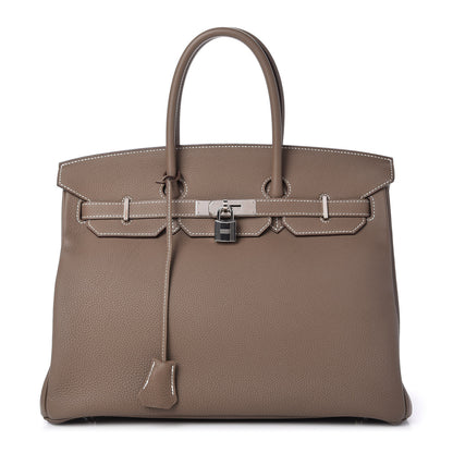 Hermes Togo Birkin 35 Etoupe 1 of 11