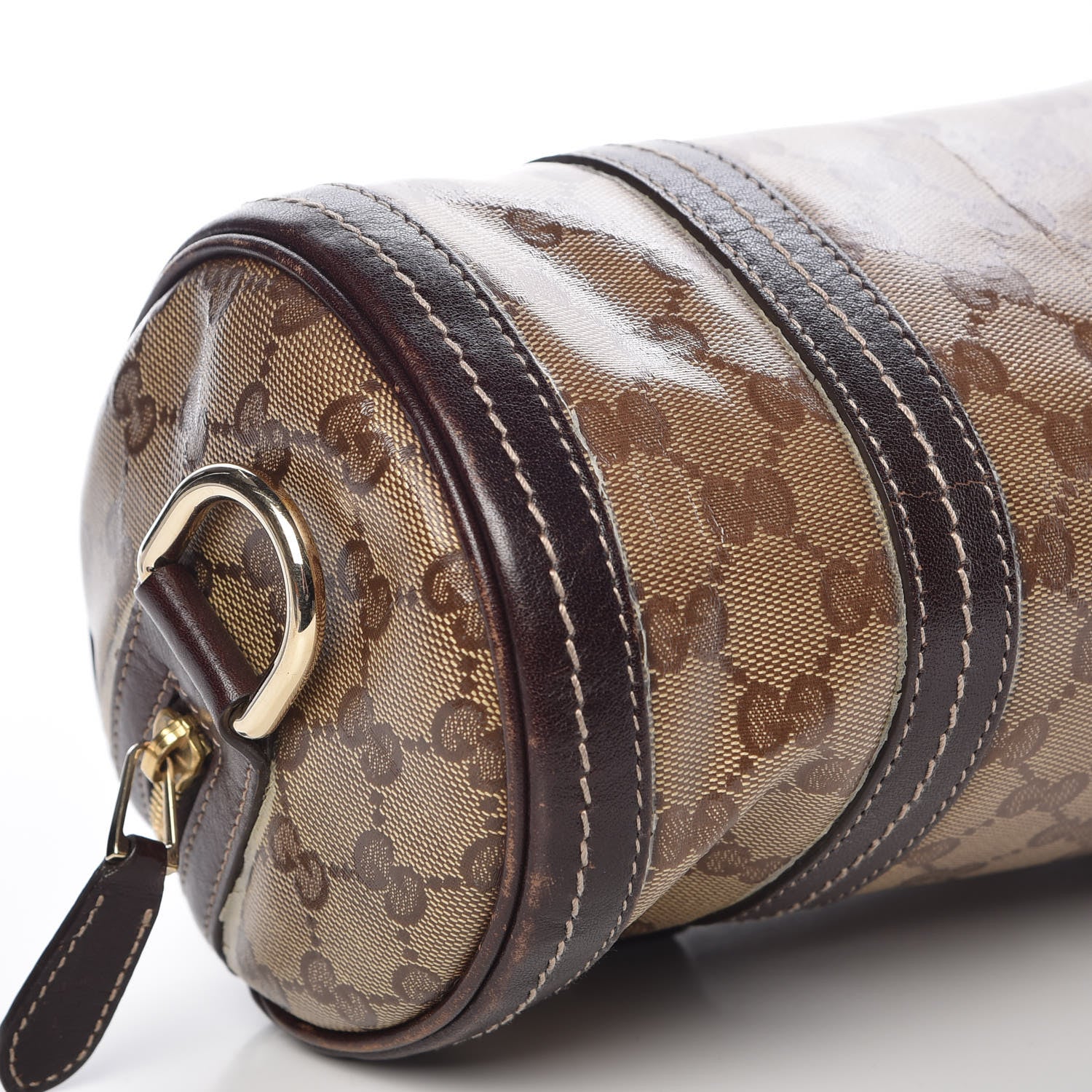 Gucci Crystal Monogram Duchessa Small Boston Bag Brown 11 of 22