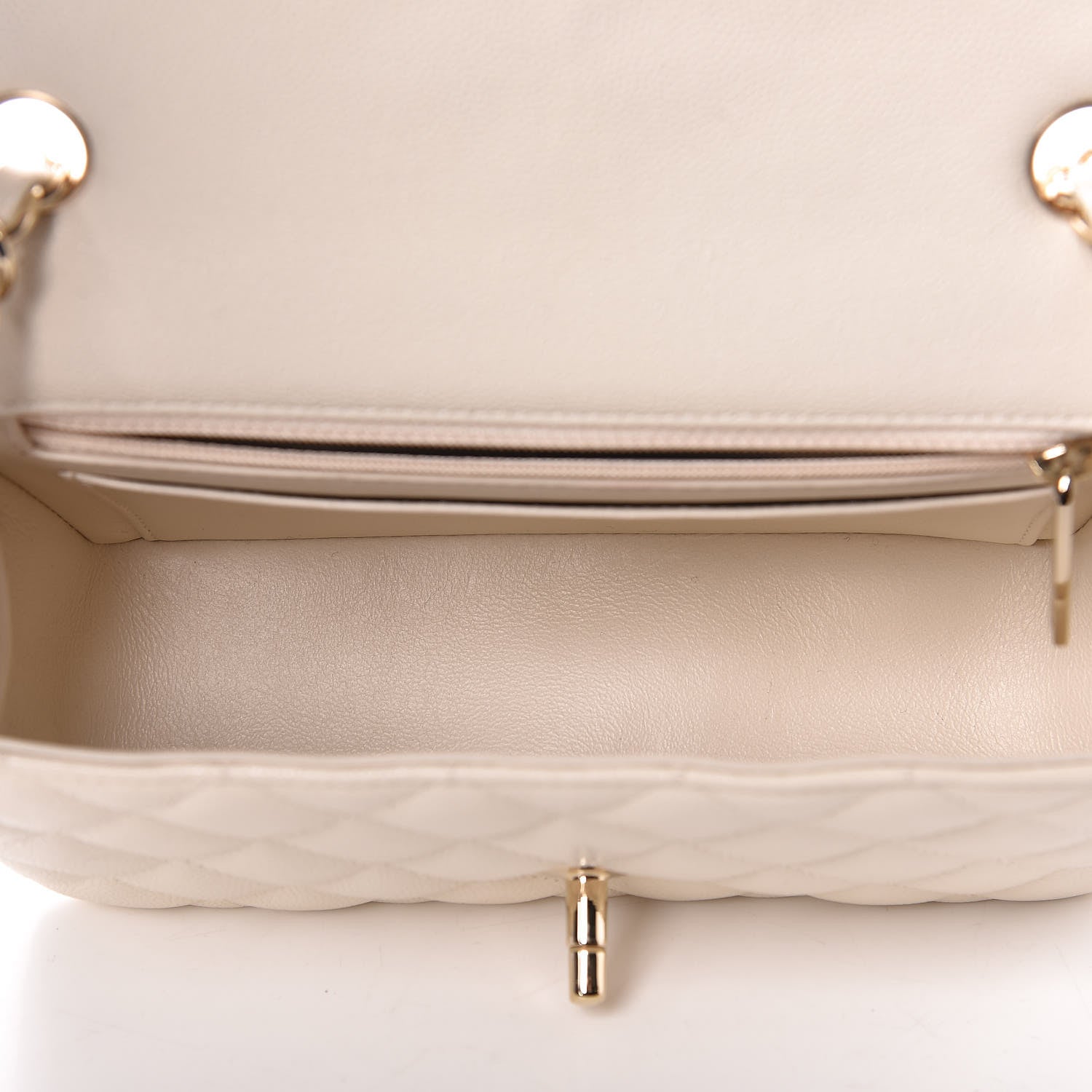Chanel Caviar Quilted Mini Rectangular Flap White 5 of 10