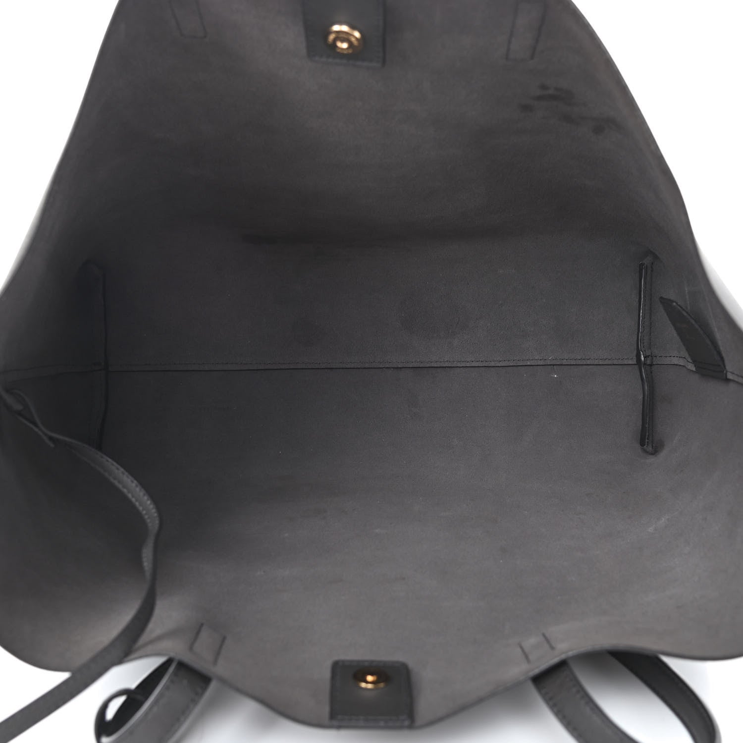 Saint Laurent Calfskin Large Shopping Tote Dark Grey 6 of 13