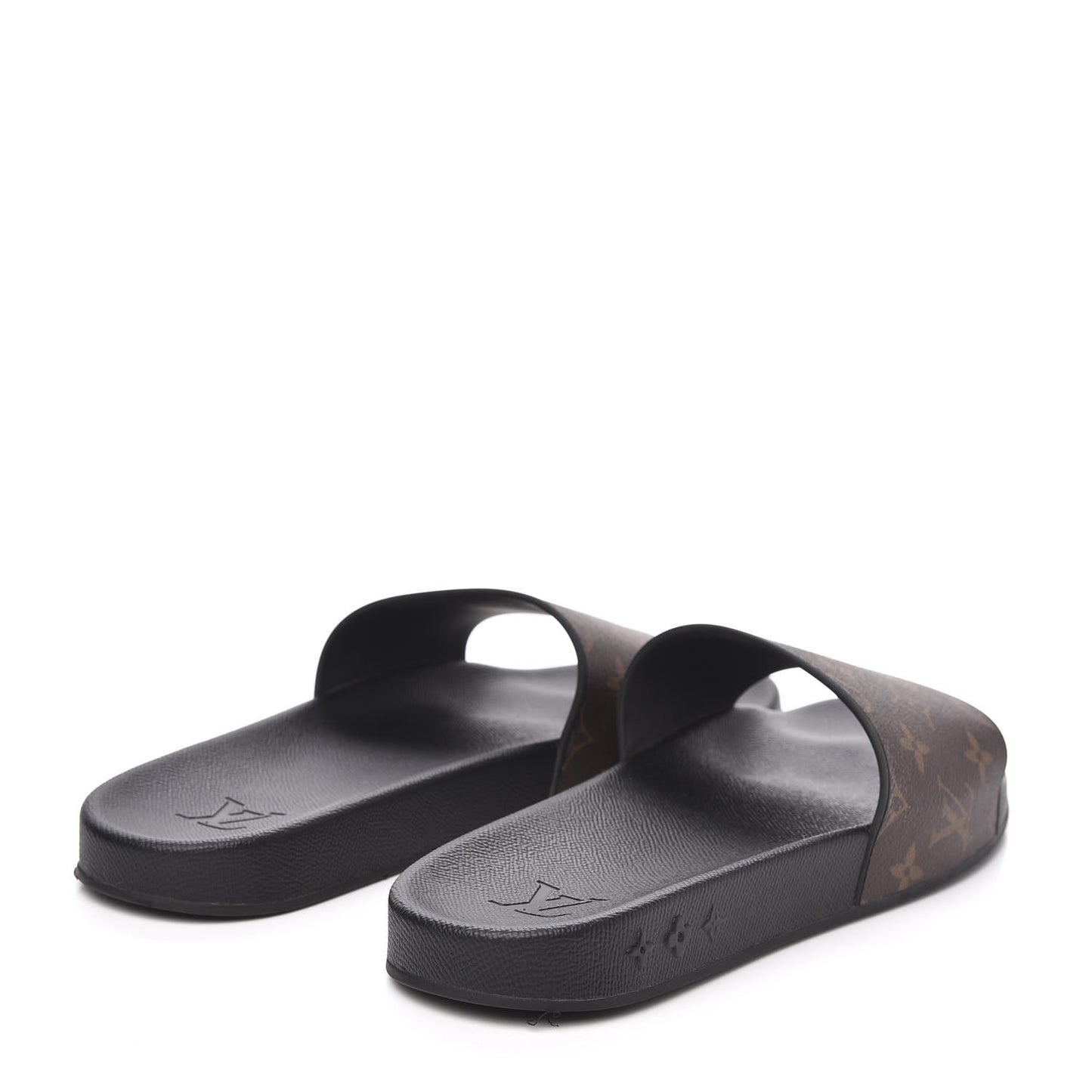 Rubber Monogram Mens Waterfront Mules 11 Macassar