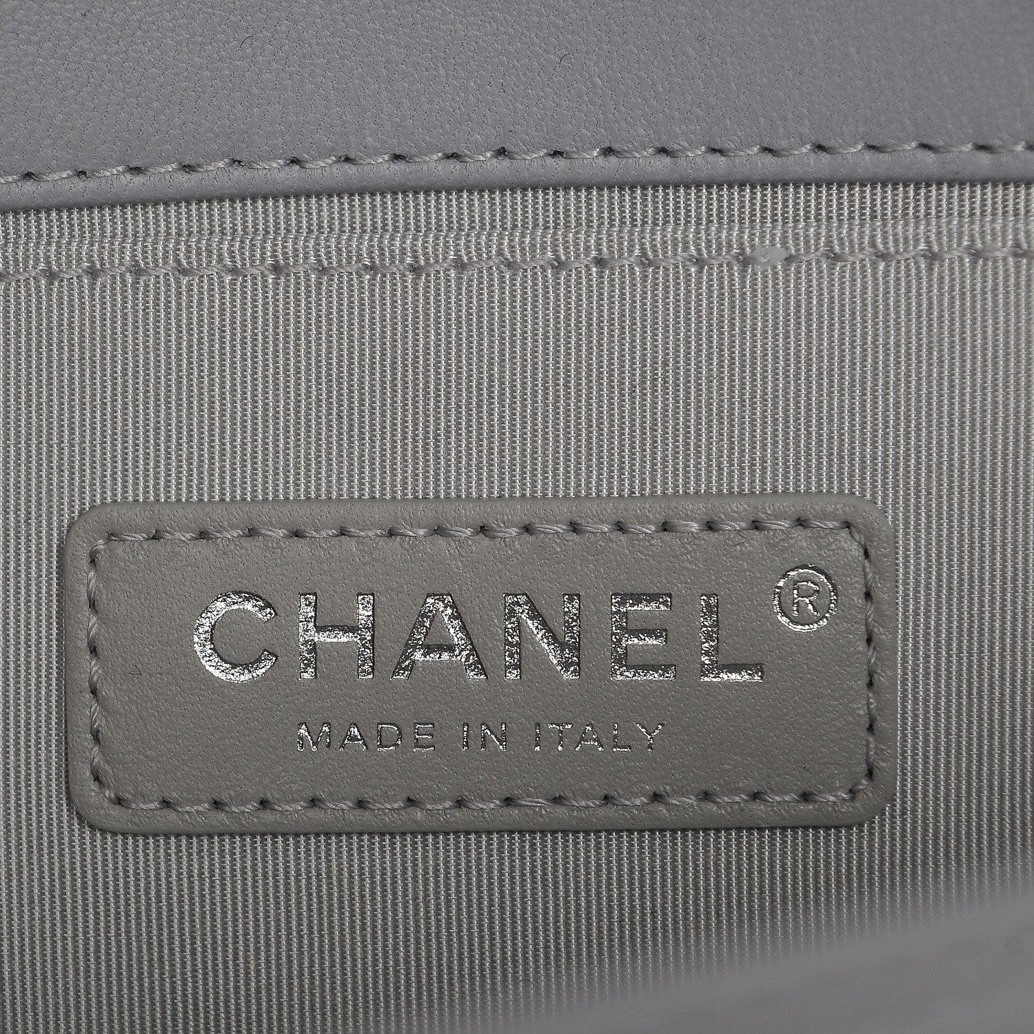 Chanel Lambskin Quilted Medium Boy Flap Grey 6 of 9