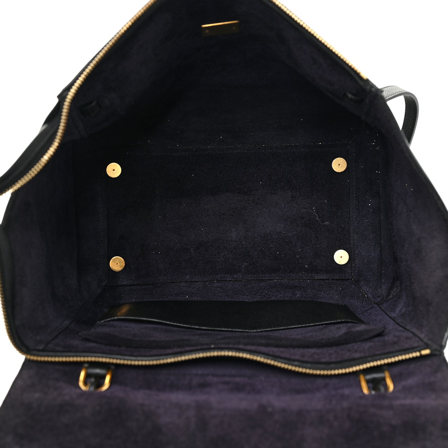 Grained Calfskin Small Belt Bag Black