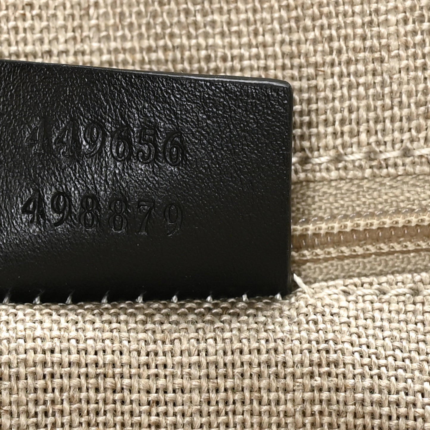 Soft Microguccissima Small Zippered Satchel Black