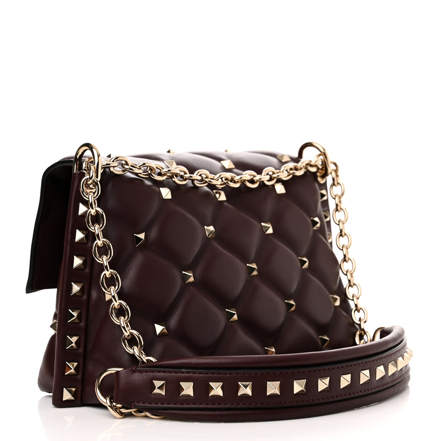 Nappa Small Candystud Crossbody Rubin