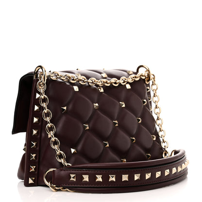 Valentino Garavani Nappa Small Candystud Crossbody Rubin 3 of 10