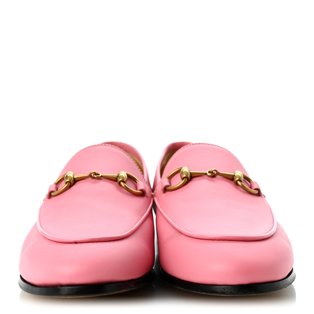Gucci Betis Glamour Calfskin Womens Jordaan Loafers 36.5 Butterfly Pink 3 of 9