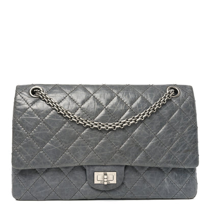 Chanel Aged Calfskin Quilted 50th Anniversary 2.55 Reissue Flap 226 Grey 1 of 10