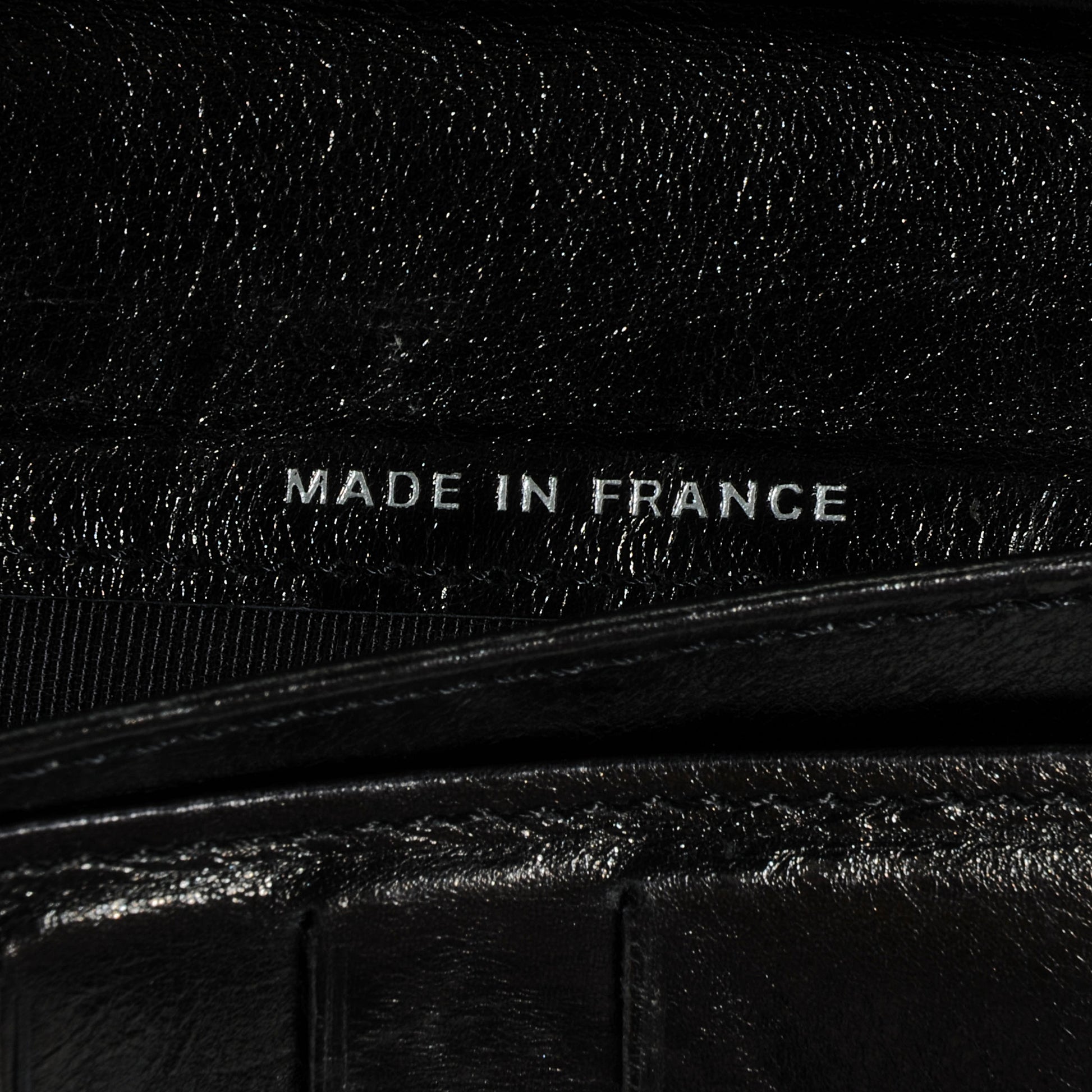 Chanel Glazed Calfskin Quilted Reissue Long Flap Wallet Black 7 of 8
